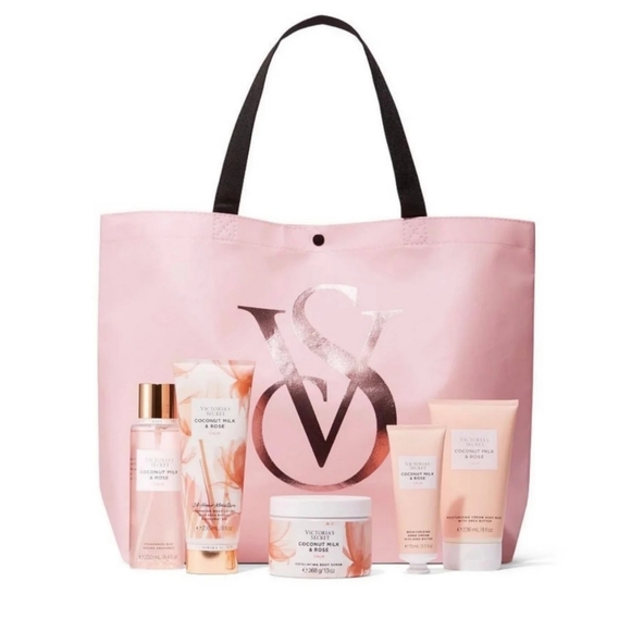 Victoria's Secret Other - Victorias Secret Coconut Milk & Rose Calm 6-Piece Body Care Set Full Sizes NEW